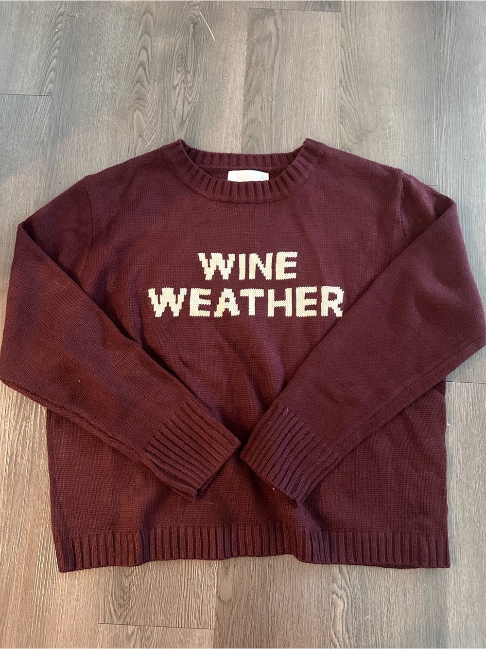 Panache apparel Wine-Color "Wine Weather" Women's Crewneck Sweater